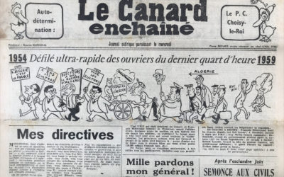 N° 2037 du Canard Enchaîné –  4 Novembre 1959