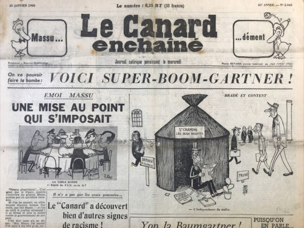 N° 2048 du Canard Enchaîné -  20 Janvier 1960