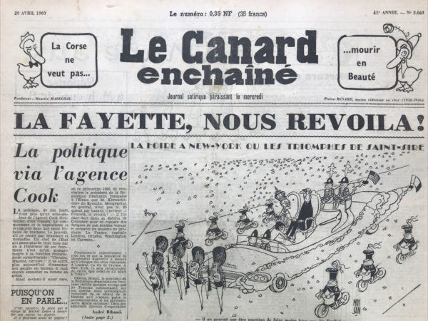 N° 2061 du Canard Enchaîné -  20 Avril 1960