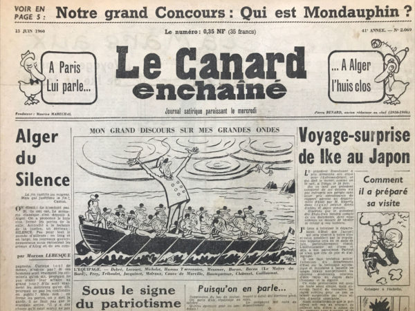 N° 2069 du Canard Enchaîné -  15 Juin 1960