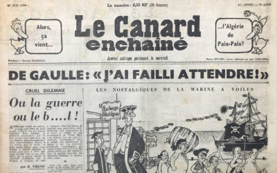 N° 2070 du Canard Enchaîné –  22 Juin 1960