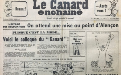 N° 2072 du Canard Enchaîné –  6 Juillet 1960