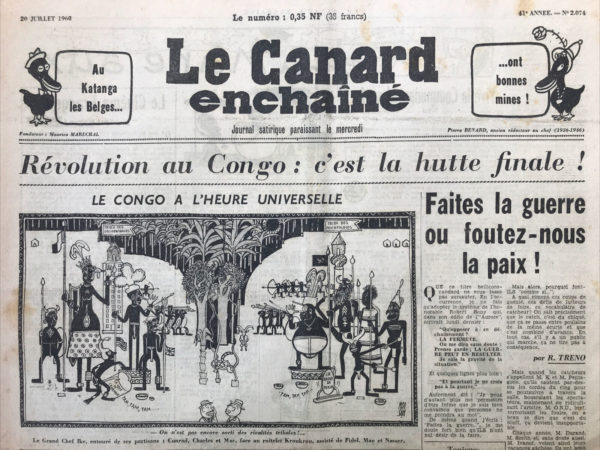 N° 2074 du Canard Enchaîné -  20 Juillet 1960