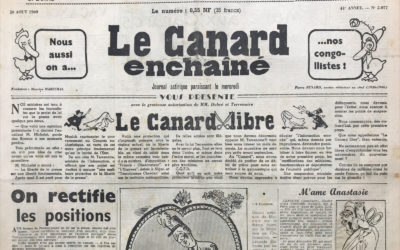 N° 2077 du Canard Enchaîné –  10 Août 1960