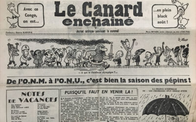 N° 2078 du Canard Enchaîné –  17 Août 1960