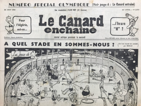 N° 2079 du Canard Enchaîné -  24 Août 1960