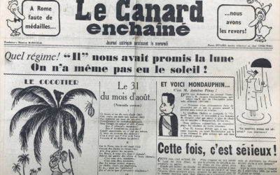 N° 2080 du Canard Enchaîné –  31 Août 1960