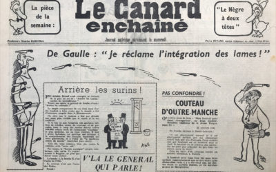 N° 2082 du Canard Enchaîné –  14 Septembre 1960