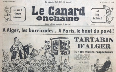 N° 2092 du Canard Enchaîné –  23 Novembre 1960