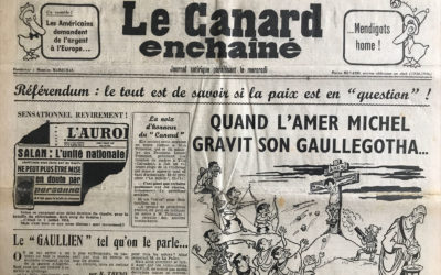 N° 2093 du Canard Enchaîné –  30 Novembre 1960
