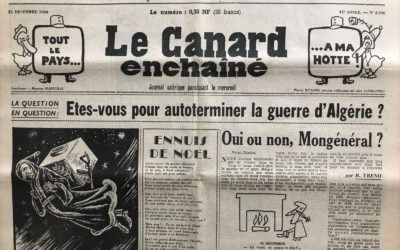 N° 2096 du Canard Enchaîné –  21 Décembre 1960