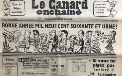 N° 2097 du Canard Enchaîné –  28 Décembre 1960