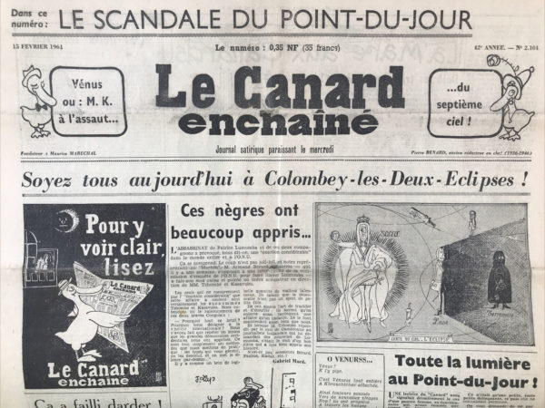 N° 2104 du Canard Enchaîné -  15 Février 1961