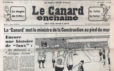 N° 2105 du Canard Enchaîné –  22 Février 1961