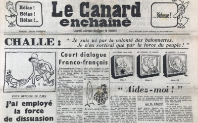 N° 2114 du Canard Enchaîné –  26 Avril 1961