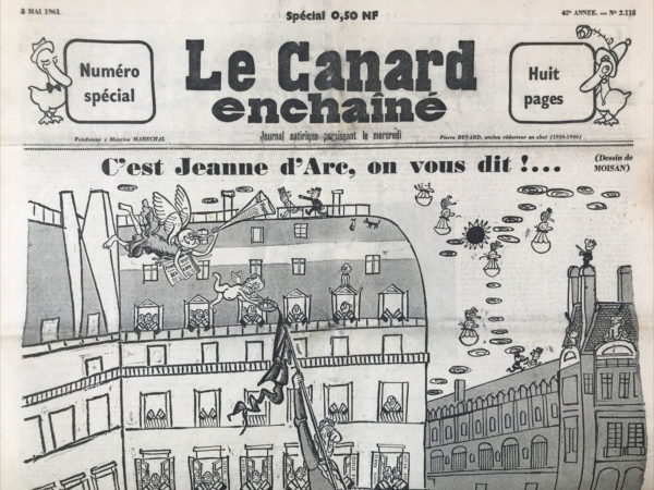 N° 2115 du Canard Enchaîné -  3 Mai 1961