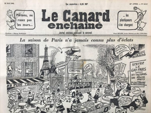 N° 2117 du Canard Enchaîné -  17 Mai 1961