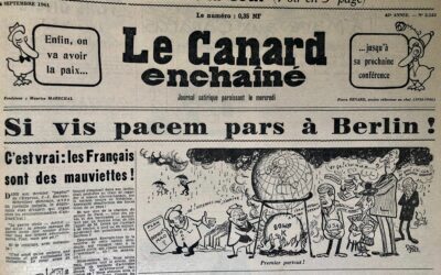 N° 2133 du Canard Enchaîné –  6 Septembre 1961