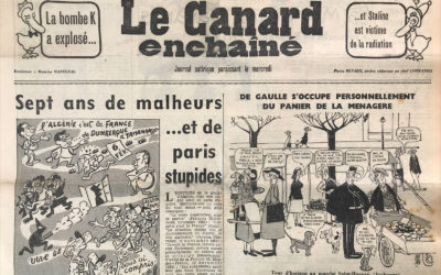 N° 2141 du Canard Enchaîné –  1 Novembre 1961