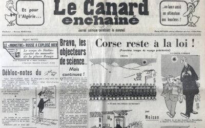N° 2142 du Canard Enchaîné –  8 Novembre 1961