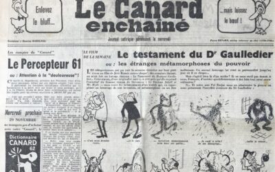 N° 2144 du Canard Enchaîné –  22 Novembre 1961