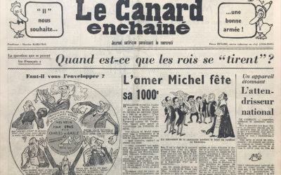 N° 2150 du Canard Enchaîné –  3 Janvier 1962
