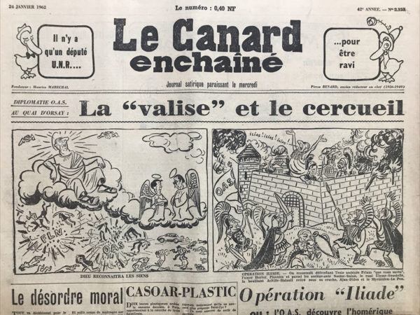 N° 2153 du Canard Enchaîné -  24 Janvier 1962