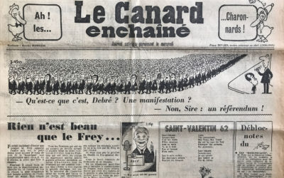 N° 2156 du Canard Enchaîné –  14 Février 1962