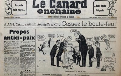 N° 2157 du Canard Enchaîné –  21 Février 1962