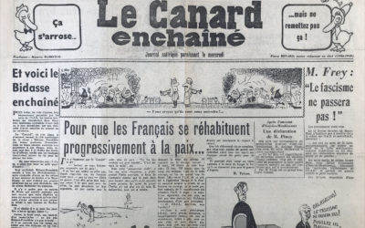 N° 2160 du Canard Enchaîné –  14 Mars 1962