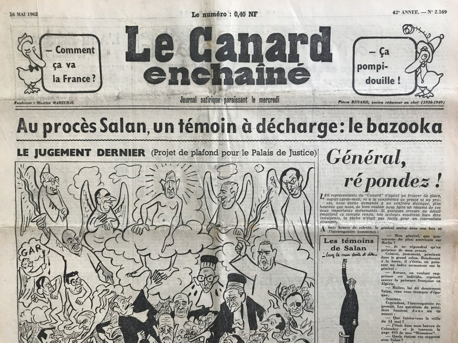 Couac ! | Acheter un Canard | Vente d'Anciens Journaux du Canard Enchaîné. Des Journaux Satiriques de Collection, Historiques & Authentiques de 1916 à 2004 ! | 2169 e1747390193170