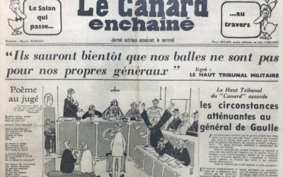 N° 2171 du Canard Enchaîné –  30 Mai 1962