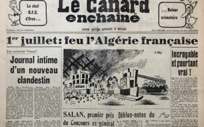 N° 2175 du Canard Enchaîné –  27 Juin 1962