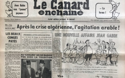 N° 2180 du Canard Enchaîné –  1 Août 1962