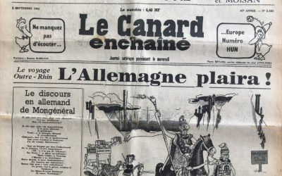 N° 2185 du Canard Enchaîné –  5 Septembre 1962