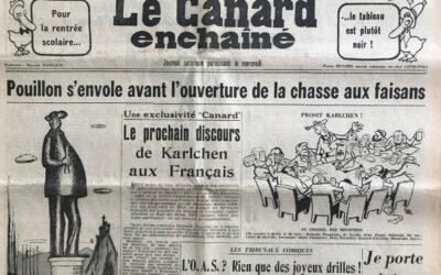 N° 2186 du Canard Enchaîné –  12 Septembre 1962
