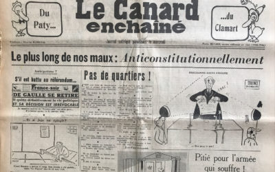 N° 2187 du Canard Enchaîné –  19 Septembre 1962
