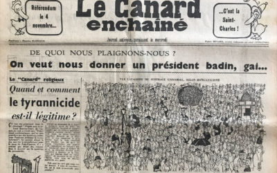 N° 2188 du Canard Enchaîné –  26 Septembre 1962