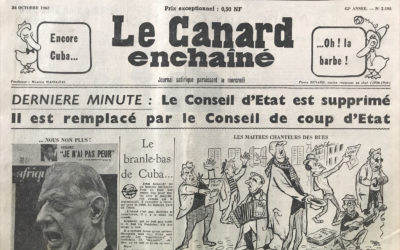 N° 2192 du Canard Enchaîné –  24 Octobre 1962