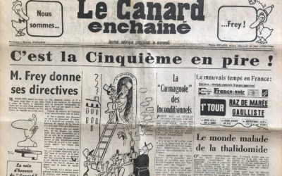 N° 2196 du Canard Enchaîné –  21 Novembre 1962