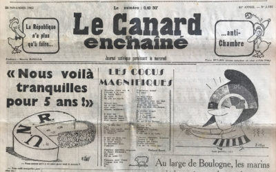 N° 2197 du Canard Enchaîné –  28 Novembre 1962