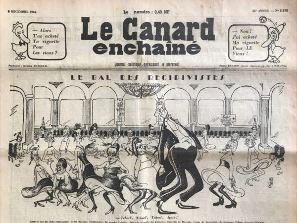 N° 2198 du Canard Enchaîné -  5 Décembre 1962