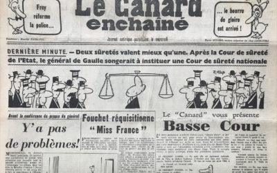 N° 2203 du Canard Enchaîné –  9 Janvier 1963