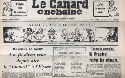N° 2216 du Canard Enchaîné –  10 Avril 1963