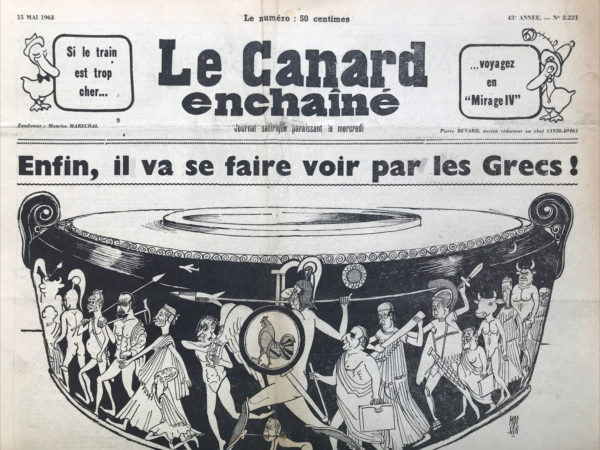 N° 2221 du Canard Enchaîné -  15 Mai 1963