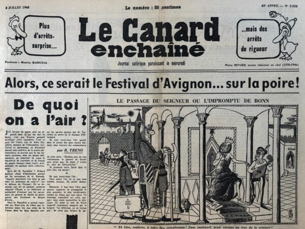 N° 2228 du Canard Enchaîné -  3 Juillet 1963