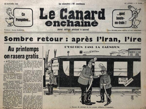 N° 2244 du Canard Enchaîné -  23 Octobre 1963