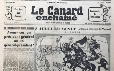 N° 2250 du Canard Enchaîné –  4 Décembre 1963