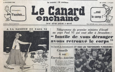 N° 2251 du Canard Enchaîné –  11 Décembre 1963