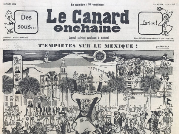 N° 2265 du Canard Enchaîné -  18 Mars 1964